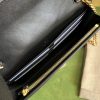 Best Replicas Bags - Replica Gucci GG Matelasse Chain Wallet 723787 Black Shop For Best Louis Vuitton LV Replica Bags With Cheap Price