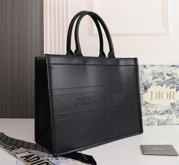 Replica Dior Book Tote: White Multicolor Fleurs Embroidery - Image 9