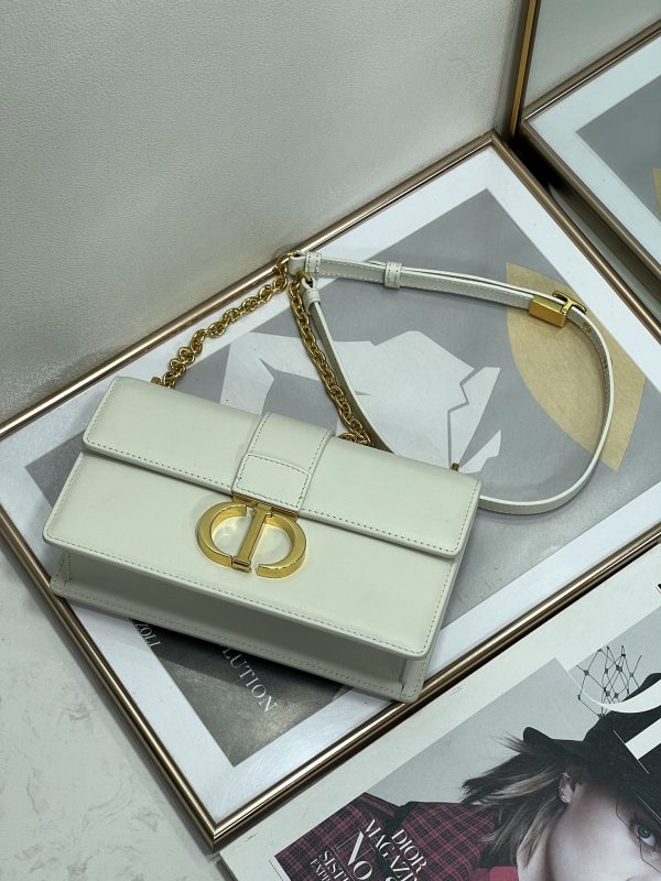 Replica Dior 30 Montaigne Bag – White Box Calfskin S2110Umos_M991 - Image 5