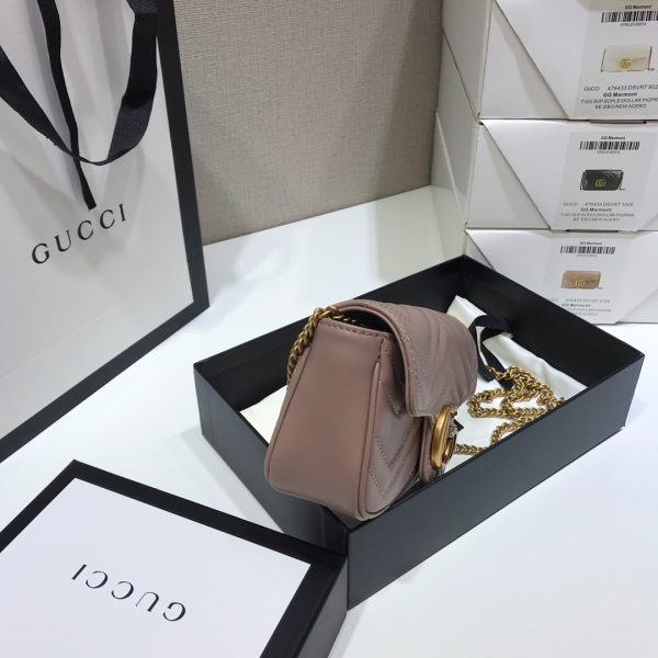 Gucci GG Marmont Mini Bag Light Purple Replica - 476433 - Image 6