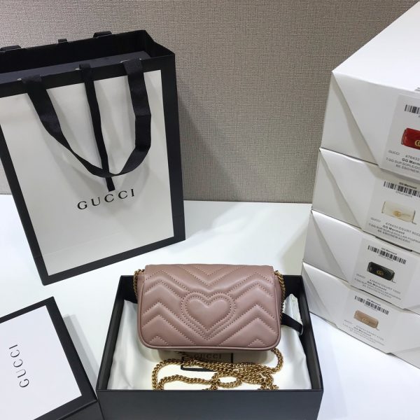 Gucci GG Marmont Mini Bag Light Purple Replica - 476433 - Image 7