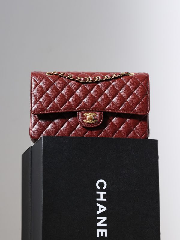 Replica Chanel CF 25 Red Classic Flap Bag - Image 2