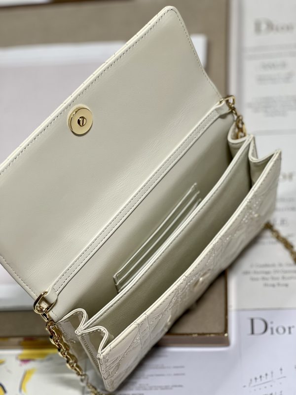 Replica Dior Miss Mini Bag - White Patent Cannage Calfskin - Image 5