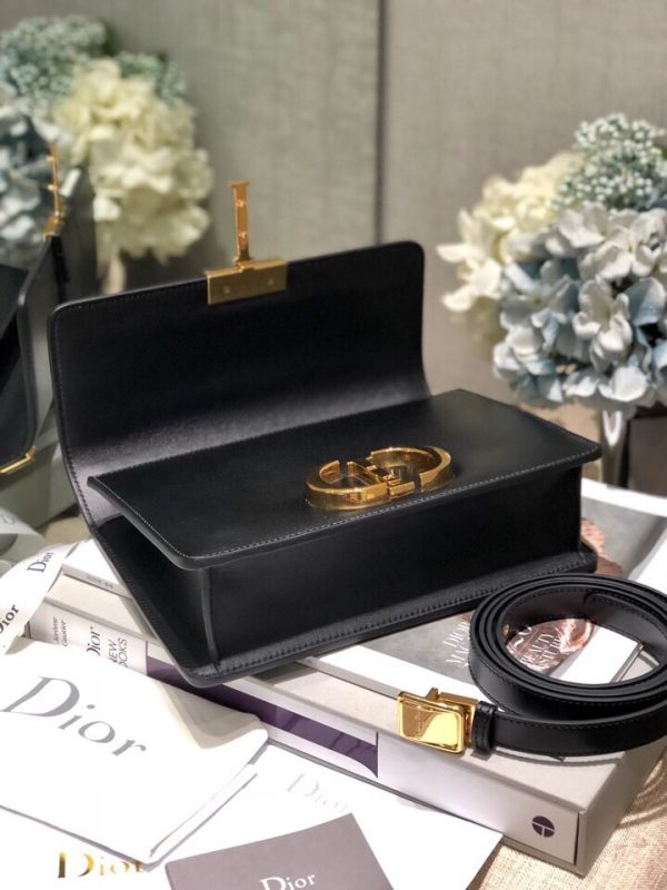 Replica Dior 30 Montaigne Black Box Calfskin Bag M9203Umos_M911 - Image 6