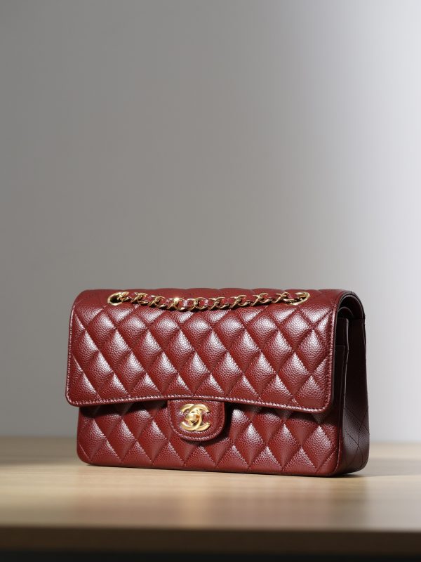 Replica Chanel CF 25 Red Classic Flap Bag - Image 9