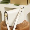 Best Replicas Bags - Replica Gucci Horsebit Shoulder Bag White Leather 602204 Shop For Best Louis Vuitton LV Replica Bags With Cheap Price