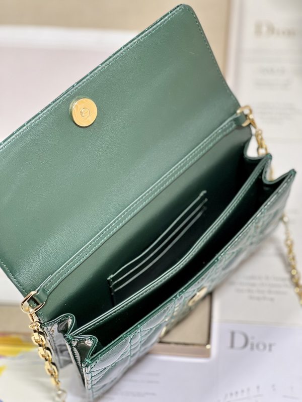 Replica Dior Miss Mini Bag in Rose Pine Green Patent - Image 3