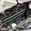 Best Replicas Bags - Dior Book Tote Replica Black Multicolor Petites Fleurs Embroidery Shop For Best Louis Vuitton LV Replica Bags With Cheap Price