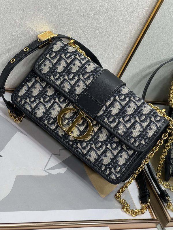 Blue Dior Oblique Jacquard Replica 30 Montaigne Bag M9208Utzq_M928