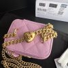 Best Replicas Bags - Replica Chanel Pink Calfskin Clutch with Chain & Gold Accents AP3203 Shop For Best Louis Vuitton LV Replica Bags With Cheap Price