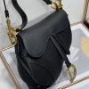 Best Replicas Bags - Replica Dior Saddle Bag - Black Grained Calfskin M0455Cbaa_M900 Shop For Best Louis Vuitton LV Replica Bags With Cheap Price