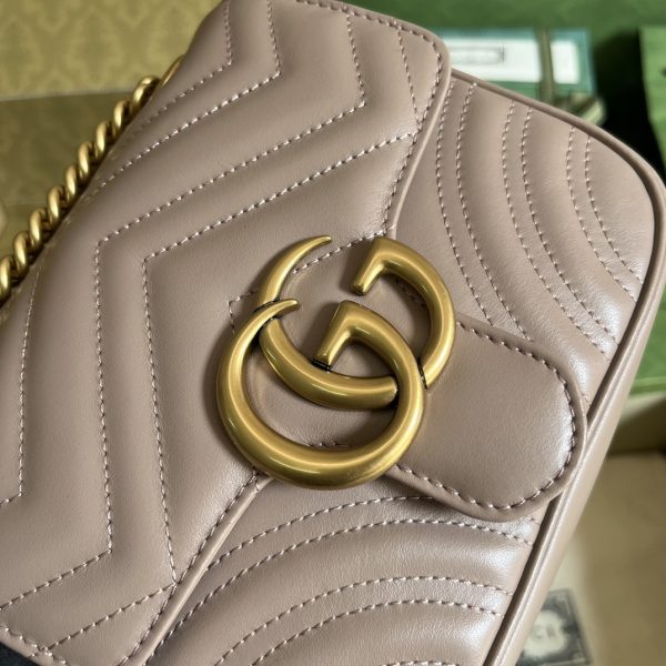 Replica Gucci Marmont GG Pink Handbag 739682 - Image 7