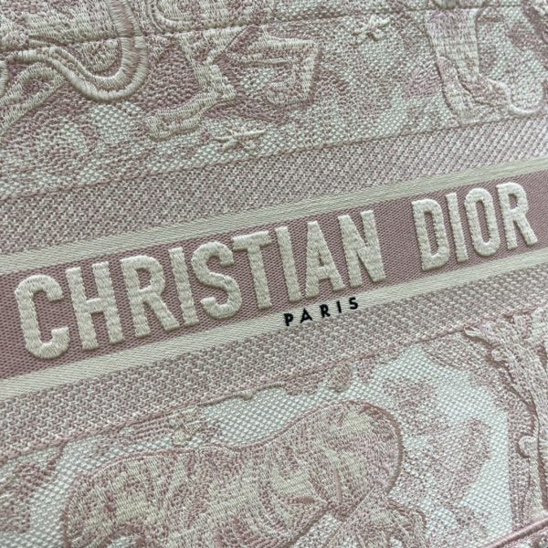 Replica Dior Pink Book Tote w/ Toile De Jouy Embroidery M1296Ztdt_M956 - Image 8