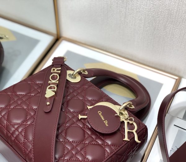Replica Dior Lady Bag Cherry Red Patent Calfskin M0565Owcb_M323 - Image 4