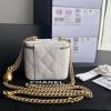 Best Replicas Bags - White Replica Chanel Clutch with Chain & Gold-Tone Metal Shop For Best Louis Vuitton LV Replica Bags With Cheap Price