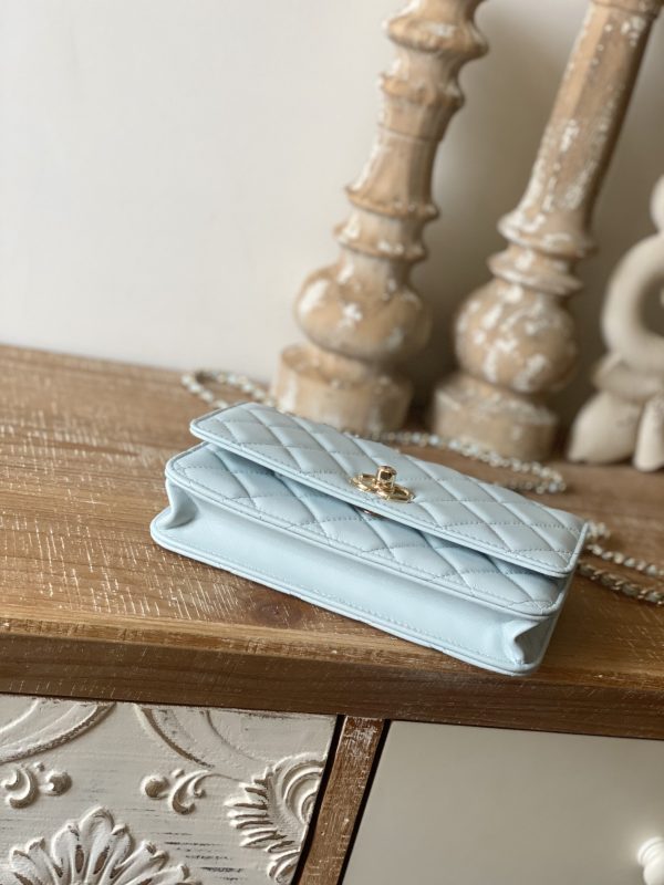 Chanel Replica Wallet On Chain - Cloud Blue Ap1450 - Image 6
