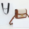 Best Replicas Bags - Celine Teen Triomphe Replica Bag - Textile & Calfskin Shop For Best Louis Vuitton LV Replica Bags With Cheap Price