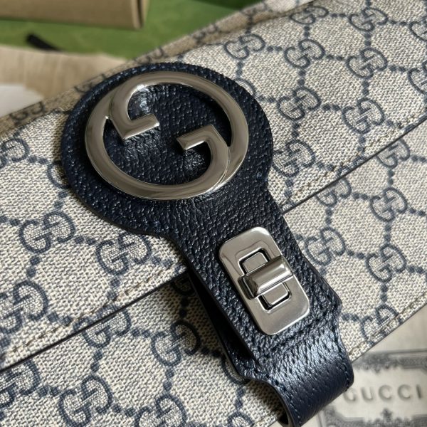 Replica Gucci Blondie Belt Bag GG Supreme Canvas Grey 718154 - Image 4