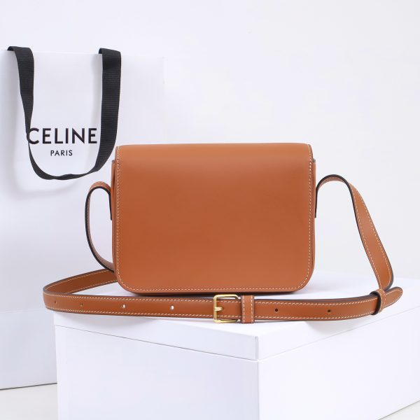 Celine Triomphe Replica Bag in Natural Calfskin Leather - Image 5