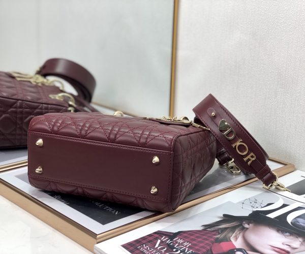 Replica Dior Lady Bag Cherry Red Patent Calfskin M0565Owcb_M323 - Image 3