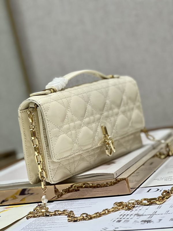 Replica Dior Miss Mini Bag - White Patent Cannage Calfskin - Image 9