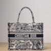 Best Replicas Bags - Replica Dior Medium Book Tote Blue Toile Jouy Embroidery M1295Ztdt_M808 Shop For Best Louis Vuitton LV Replica Bags With Cheap Price