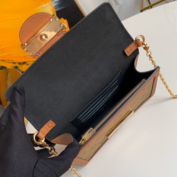 LV Dauphine Chain Wallet Replica - Timeless Elegance - Image 3