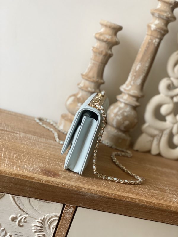 Chanel Replica Wallet On Chain - Cloud Blue Ap1450 - Image 7