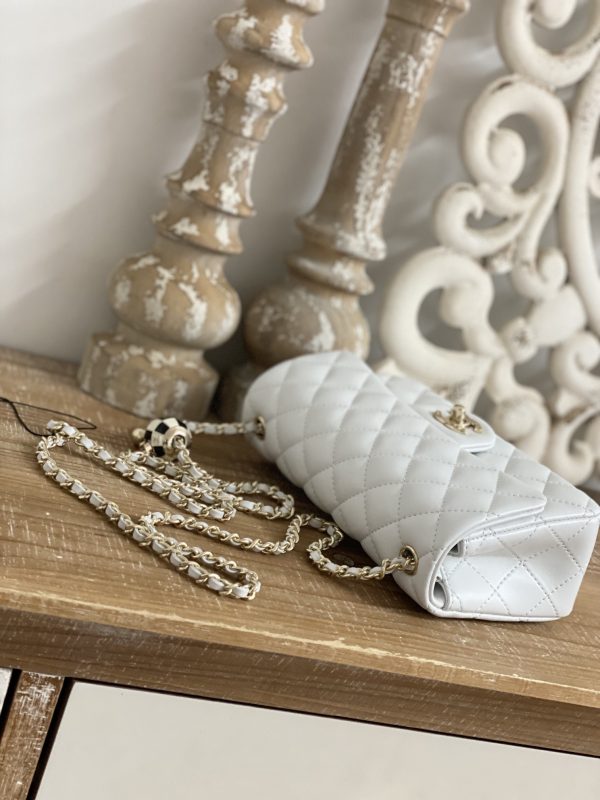 Replica Chanel CF Mini 1787 in White - Image 8