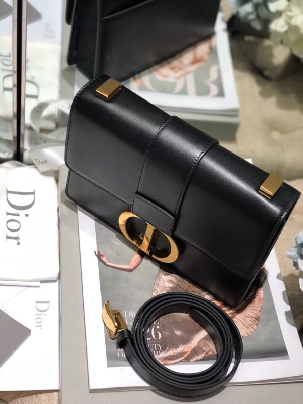 Replica Dior 30 Montaigne Black Box Calfskin Bag M9203Umos_M911 - Image 3