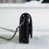 Best Replicas Bags - Chanel Replica Wallet on Chain in Black Shop For Best Louis Vuitton LV Replica Bags With Cheap Price