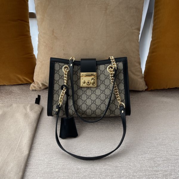 Replica Gucci Padlock GG Shoulder Bag in Khaki - Image 2
