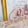 Best Replicas Bags - Replica Dior Book Tote Pink Toile De Jouy Embroidery M1286Ztdt_M956 Shop For Best Louis Vuitton LV Replica Bags With Cheap Price