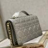 Best Replicas Bags - Replica Dior Miss Mini Bag - Metallic Gray Lambskin Elegance Shop For Best Louis Vuitton LV Replica Bags With Cheap Price
