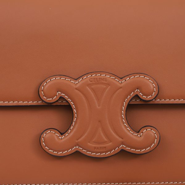 Celine Triomphe Replica Bag in Natural Calfskin Leather - Image 8