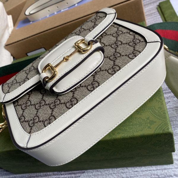 Gucci Horsebit Min Replica - White 658574 - Image 9