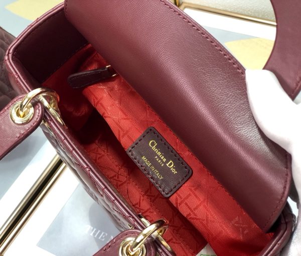 Replica Dior Lady Bag Cherry Red Patent Calfskin M0565Owcb_M323 - Image 2