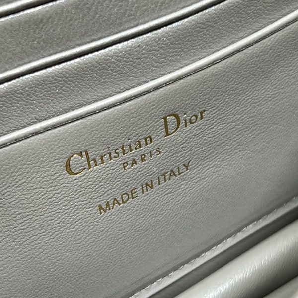 Replica Dior Miss Mini Bag - Metallic Gray Lambskin Elegance - Image 2
