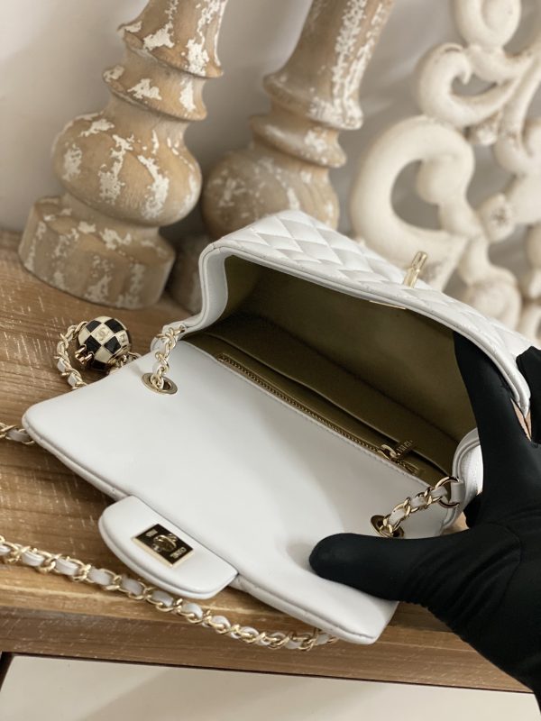 Replica Chanel CF Mini 1786 in White | Luxe Style - Image 2