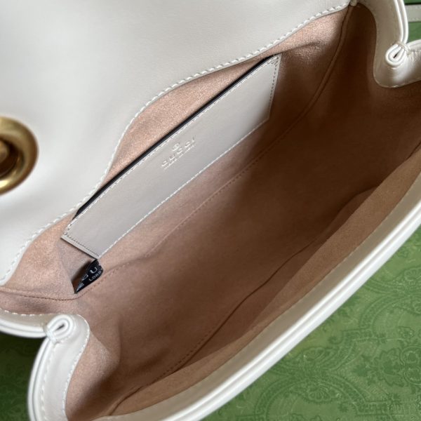 Replica Gucci Marmont GG White Handbag 739682 - Image 9