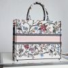 Best Replicas Bags - Dior Book Tote Replica – White Multicolor Petites Fleurs Embroidery Shop For Best Louis Vuitton LV Replica Bags With Cheap Price