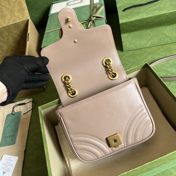Replica Gucci Marmont GG Pink Handbag 739682 - Image 6