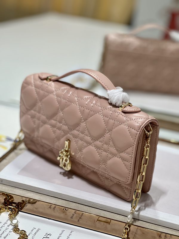 Replica Dior Miss Mini Rose Des Vents Lambskin Bag S0980Onmj_M49P - Image 8