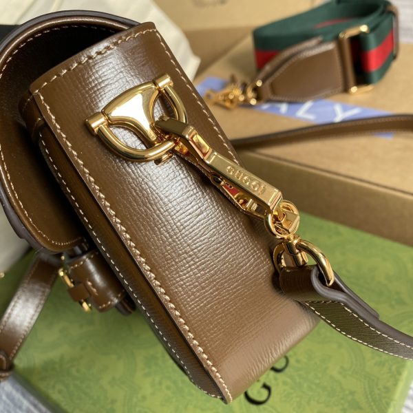 Replica Gucci Horsebit Bag in Min Brown – Timeless Elegance - Image 4