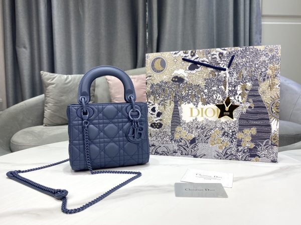 Dior Mini Lady D-Lite Replica Bag in Pink - Image 8