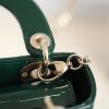 Best Replicas Bags - Replica Dior Mini Lady Dior Bag - Emerald Green Patent Calfskin Shop For Best Louis Vuitton LV Replica Bags With Cheap Price