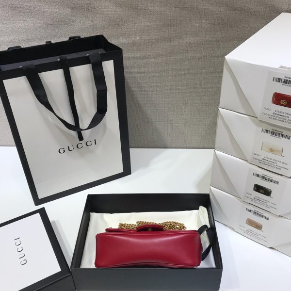 Replica Gucci GG Marmont Super Mini Red Bag 476433 - Image 6