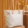 Best Replicas Bags - Replica LV Damier Azur Neverfull Tote White PM/MM/GM Shop For Best Louis Vuitton LV Replica Bags With Cheap Price