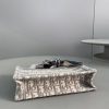 Best Replicas Bags - Replica Dior Book Tote Small Gray Oblique Embroidery Bag Shop For Best Louis Vuitton LV Replica Bags With Cheap Price
