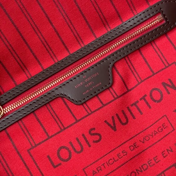 Louis Vuitton Damier Ebene Neverfull Bag M41603 Replica Red GM/PM/MM - Image 2